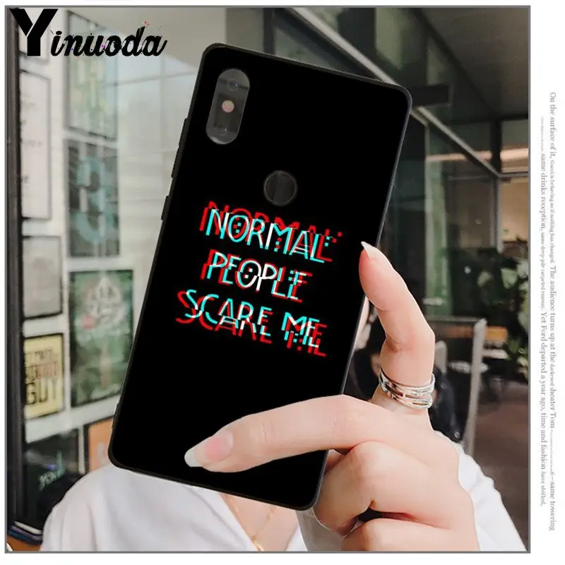 A15 Yinuoda цвет текст на черном фоне черный чехол для телефона для красного mi 5 plus Note 5 Note 4 4X Xiaomi mi 6 8 8SE Чехол для мобильного телефона - Цвет: A15