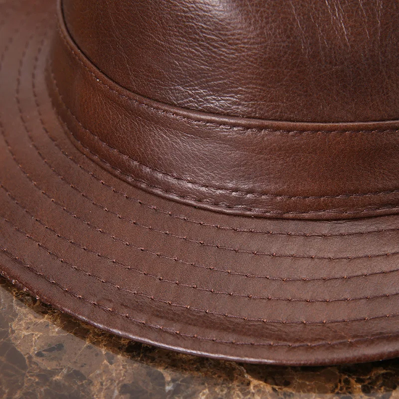 Шляпа-федора из овечьей кожи, 100%, Шляпа Fedora, B-7284 от AliExpress WW