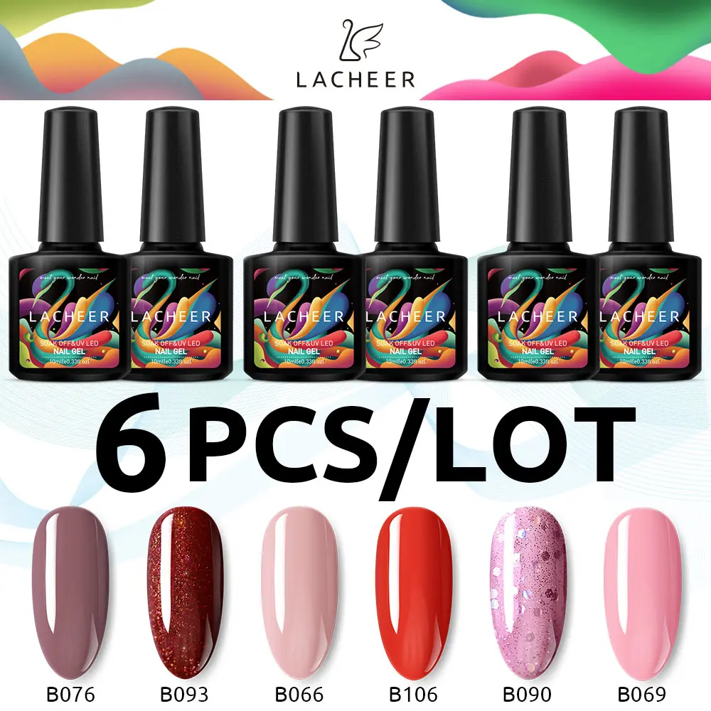 Серия Lacheer Blue Color Гель-лак для ногтей Гибридный набор маникюра Полупостоянный