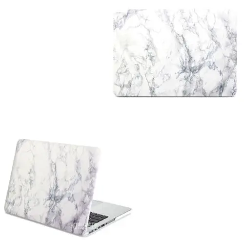 Жесткий чехол с белым мраморным узором + для клавиатуры MacBook Air 11 6 &quot12 Retina Pro15.4