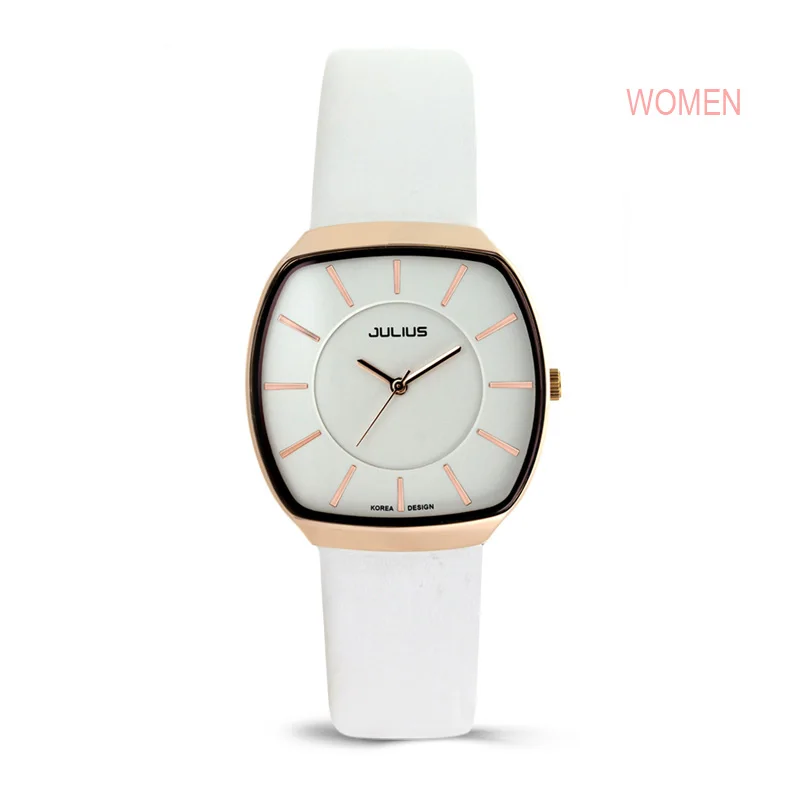 Бренд женщин Юлий Часы аналоговый Дисплей кварцевые наручные часы класса люкс