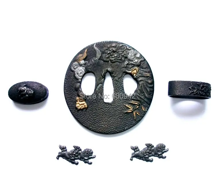 Кованый комплект Tsuba для меча-меча ниндзя катаны широкополосного меча из сплава