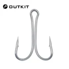 Крючки рыболовные OUTKIT, 20 шт.лот, из высокоуглеродистой стали