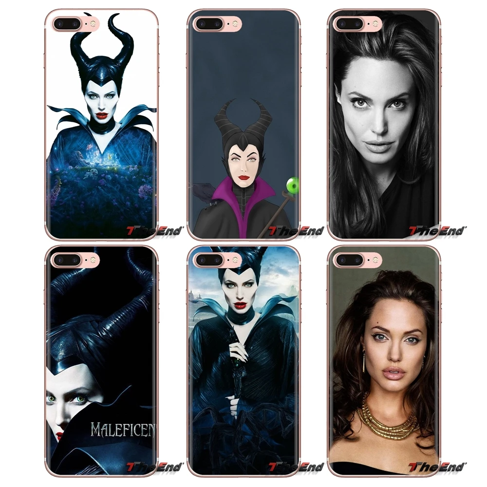Силиконовый чехол Angelina Jolie Maleficent horns для Xiaomi Mi4 Mi5 Mi5S Mi6 Mi A1 A2 5X6X8 9 Lite SE Pro Max Mix 2 3 2S |
