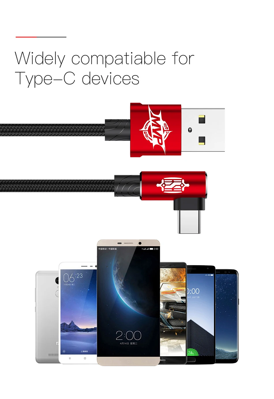 Baseus usb type-C кабель 90 градусов USB C зарядное устройство Шнур Быстрая зарядка USBC type-c кабель для samsung S10 S9 S8 Oneplus 6t 6 5 USB-C