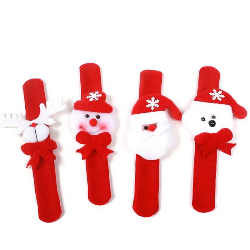 12 шт. Рождество Погладить Круг Рождественские Украшения Флэш Кольцо Руки