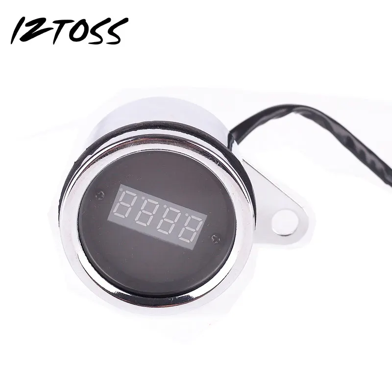 IZTOSS модификация Мотоцикла Электронный Тахометр 4 цифры Дисплей гальваническим