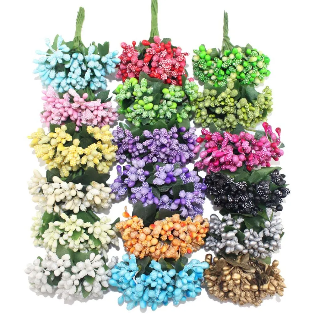 Искусственный цветок из пенополиэтилена 12 шт./лот тычинки стебель проволоки