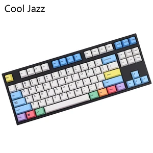Крутая механическая клавиатура Jazz 123 клавиши pbt Cherry mx колпачки для клавиш красящая подставка Вишневый профиль 1,75 переключение меловой рукав колпачок