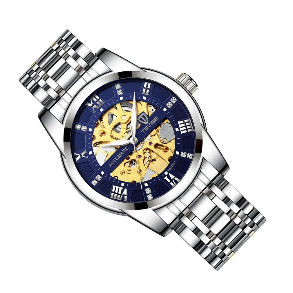 

TEVISE Luxury Noble Men'S Trend Watch Fashion Automatic Mechanical Watch Hollow Watch Waterproof Men'S Watch Men Watches