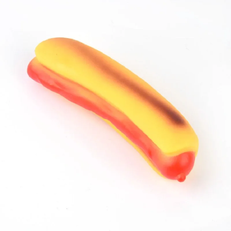 Искусственный гамбургер пищалка для хот-догов Интерактивная игрушка домашних