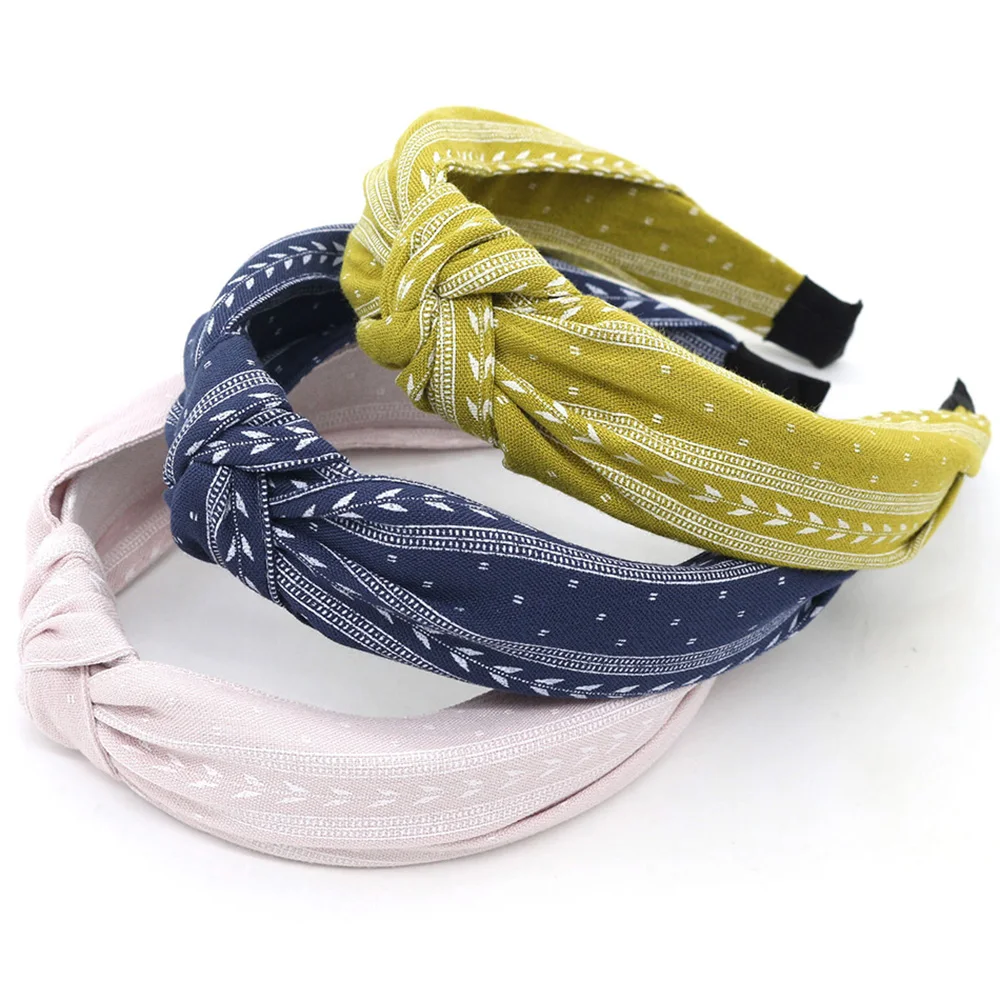 Women Twist Hairband Bow Knot Cross Tie Velvet Headwrap Girls Bohemia Hair Accessories Ladies Female Print Retro Headband XL006 |