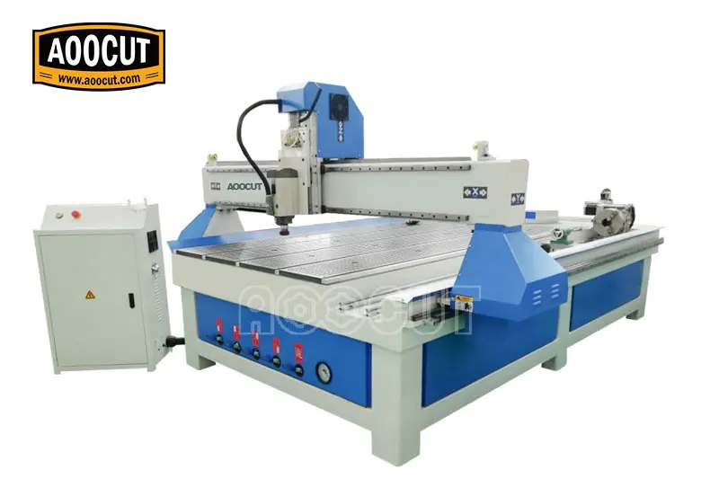air cool cnc router 1325 4 axis wood machine 3d metal engraving aoocut carvings from Russian | Инструменты