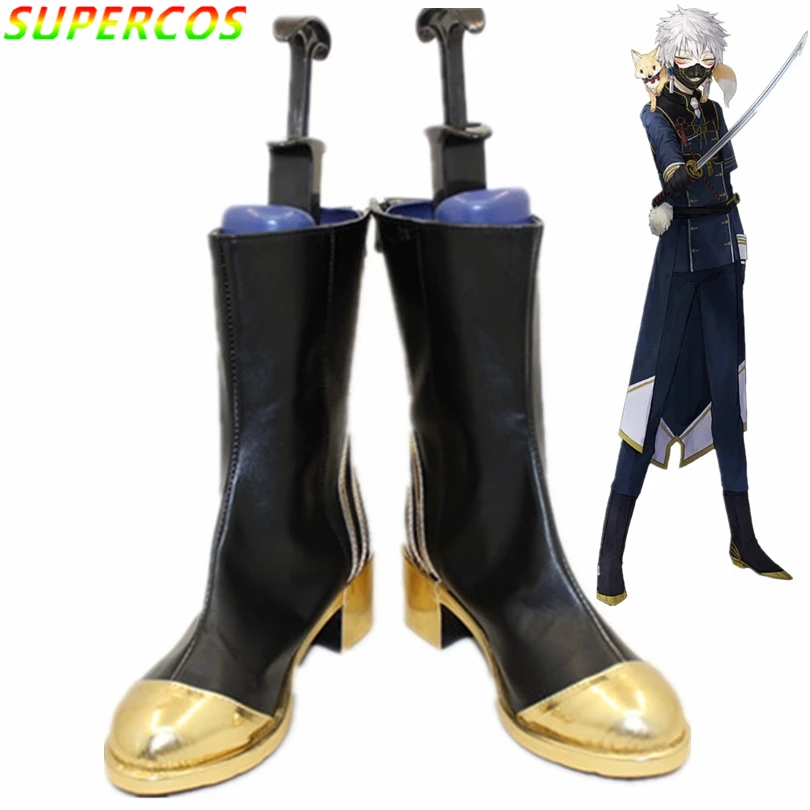 

Бесплатная доставка! Touken Ranbu онлайн костюм для косплея nakigitsune обувь ботинки Профессиональная ручная работа! Идеальный заказ для вас!
