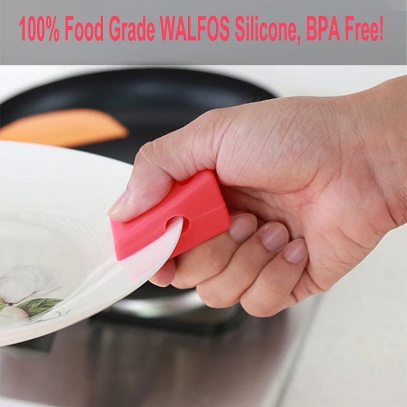 WAFOS 1 шт. ложки для хранения зажим термостойкие силиконовые кастрюли держатель
