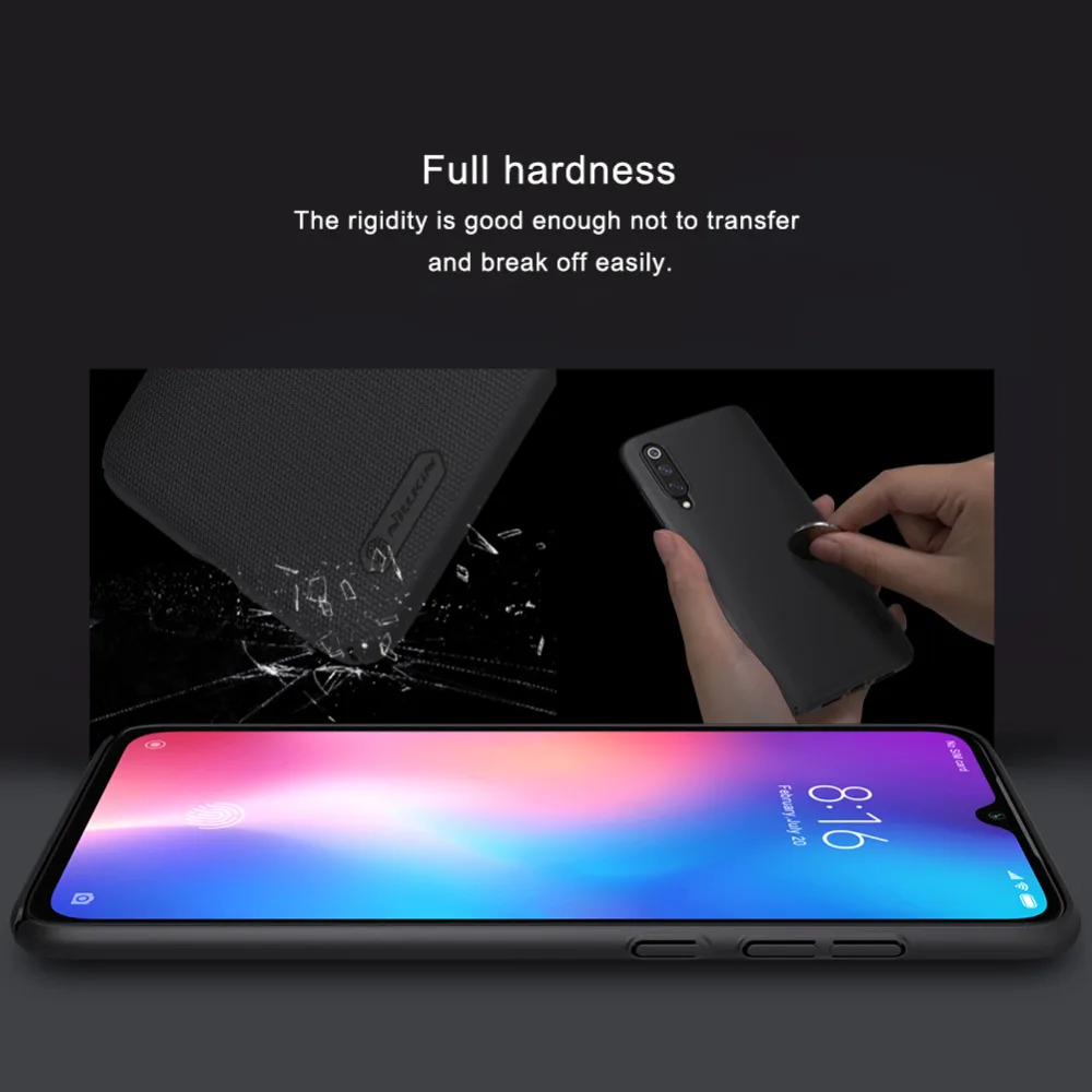 

For xiaomi mi 8 mi 9 case Nillkin Frosted PC hard plastic back cover case For xiaomi mi8 lite mi9 se Cover