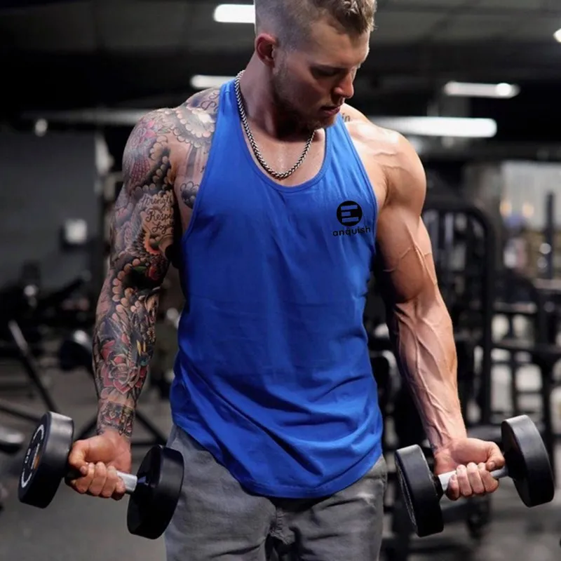 

Streetwear casual men's vest 2019 summer men's fitness sportswear jacket jogger brand fitness vest fashion men's clothing
