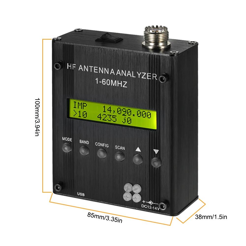 Цифровой анализатор антенны для коротких волн MR300 тестер емкости и индуктивности