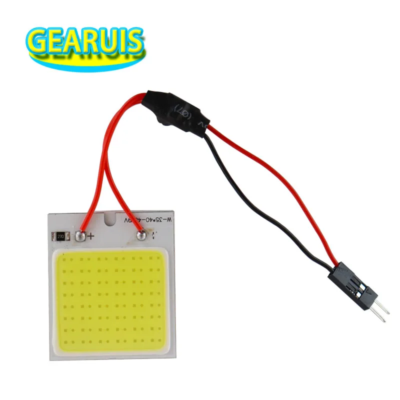 100 комплектов 24 В Caminhao levou Cupula 3 с чипами Luz Interior Do Carro COB LEVOU Чип smd 48 T10 luzes Painel de LED Festo