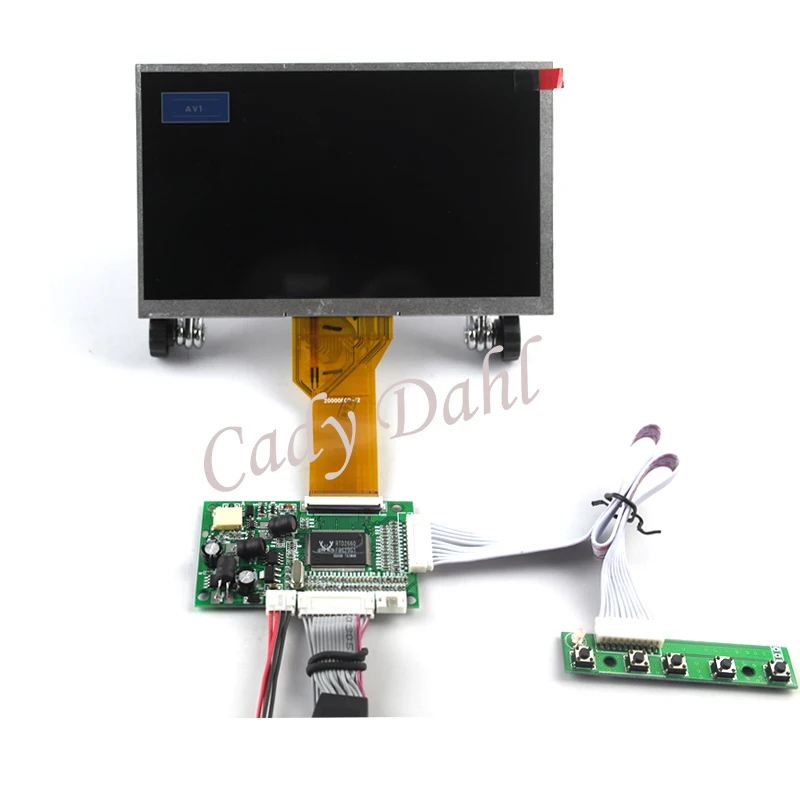 VGA AV TTL 50 контактов плата контроллера ЖК драйвера DIY наборы + 7 дюймов 800X480 TFT AT070TN90 92