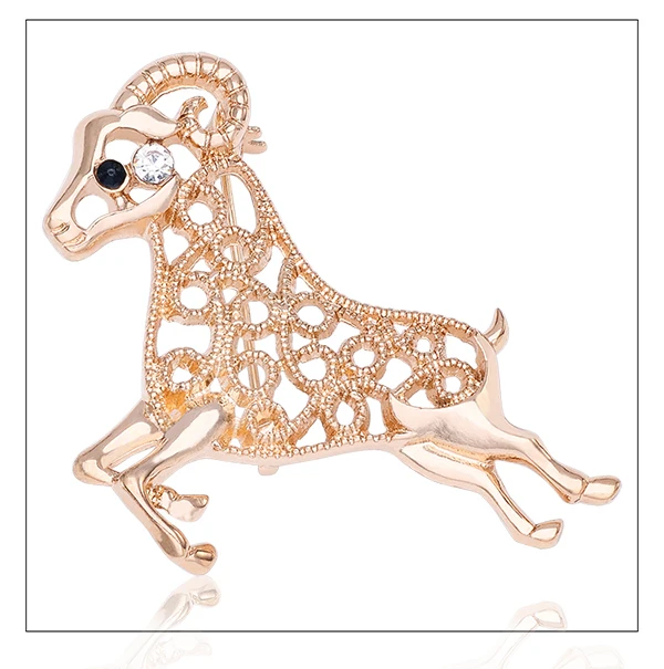 Новинка 2015 милые броши Золотая свадебная брошь в виде овечьей шерсти недорогая с