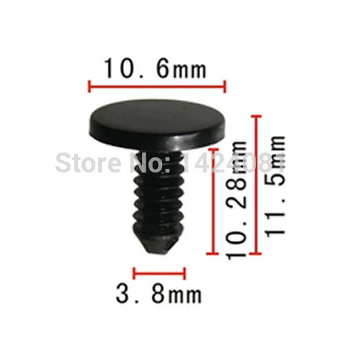 

40x OEM Nylon Door Weatherstrip Retainer Fastener Clip (11mmx11mmx4 mm) 8731909