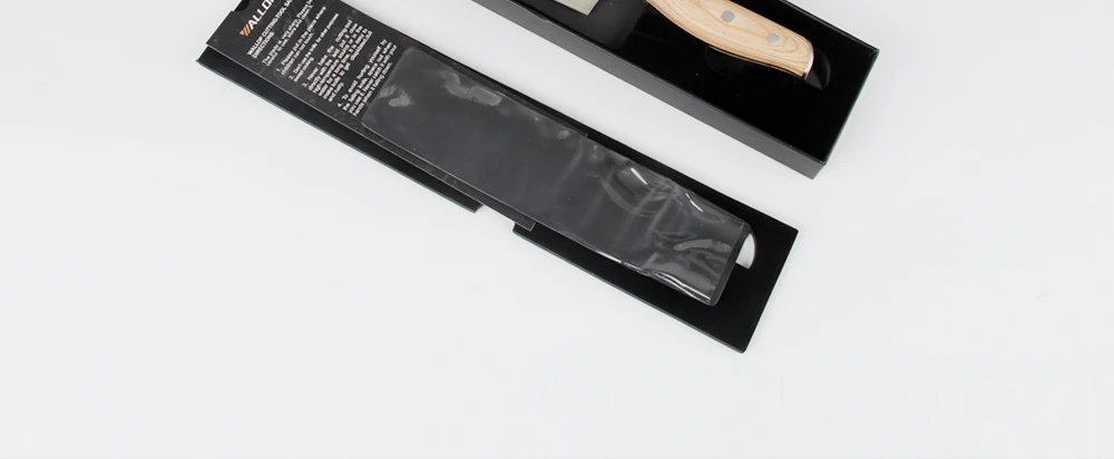 Нож WALLOP Santoku-немецкий Высокоуглеродистый нож из нержавеющей стали для мяса овощной нож шеф-повара-нескользящая эргономичная ручка-7''