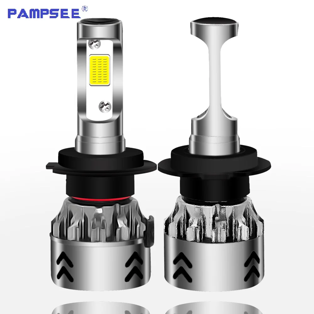 Автомобильная светодиодная фара PAMPSEE Mini6 30000 лм H7 с чипами COB водонепроницаемая IP68