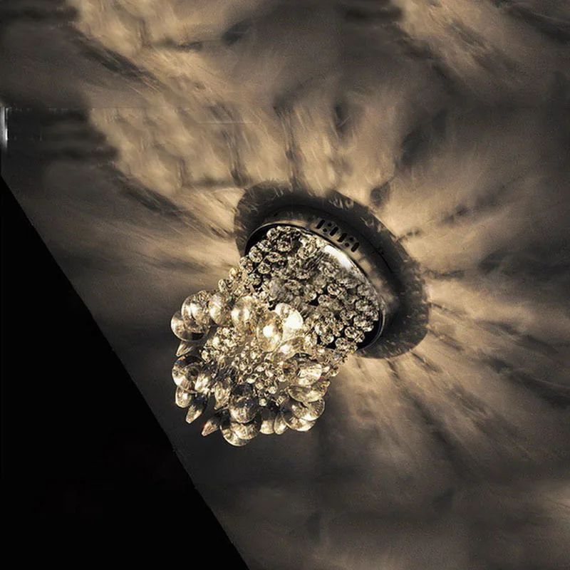 Роскошные светодиодный хрустальный подвесной светильник лампы коридора Спальня