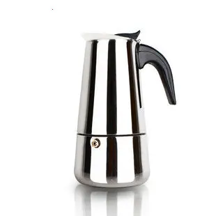 Кофейник из нержавеющей стали Moka, кофейник Mocha, эспрессо, латте, плита, фильтр, кофейники, 100 мл, 200 мл, 300 мл, 400 мл, Перколятор, инструменты - Цвет: 300ml