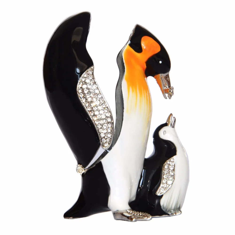 Ожерелье-безделушка с пингвином Подарочная коробка для ювелирных изделий в виде