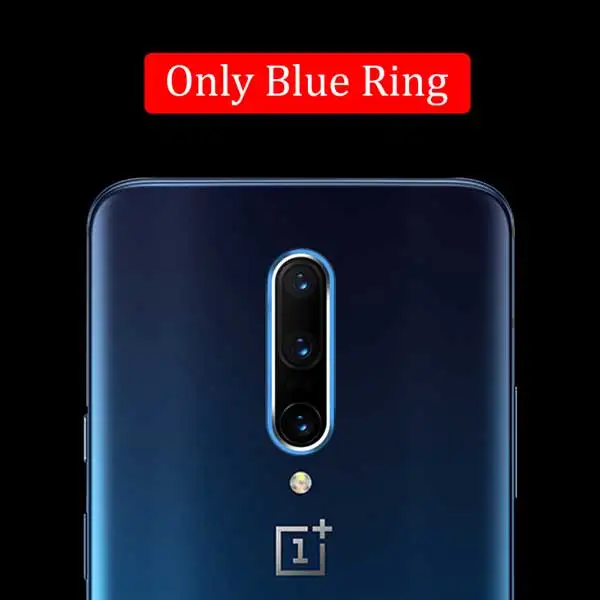 only blue ring Закаленное стекло для OnePlus 7 Pro 6T 6 защитная пленка для экрана для One Plus 7Pro 6T Защитная стеклянная крышка для объектива камеры Чехол - Цвет: only blue ring