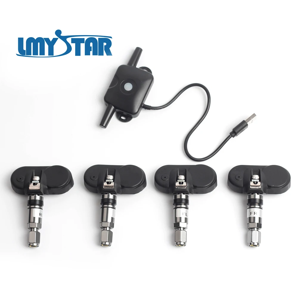LMYSTAR USB Android Navigation Auto Car TPMS Tire Pressure Monitoring System Large Display Security Alarm Systems Tyre | Автомобили и