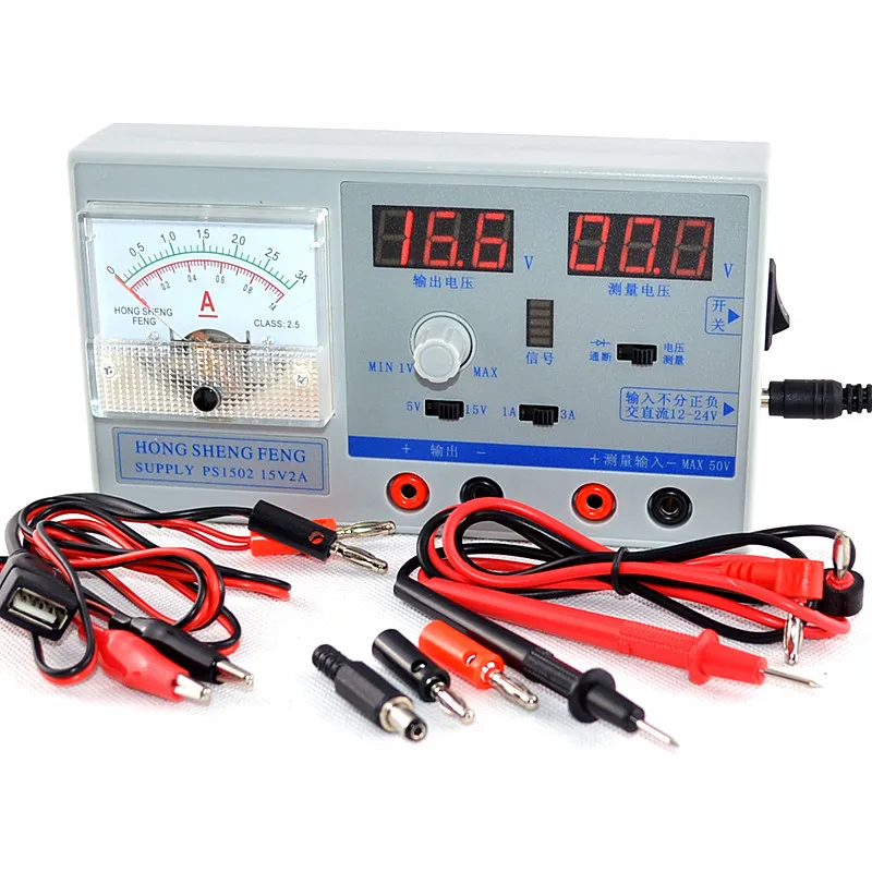 Бесплатная доставка блок питания PS1502 Mini DC регулируемая цифровая Регулируемая