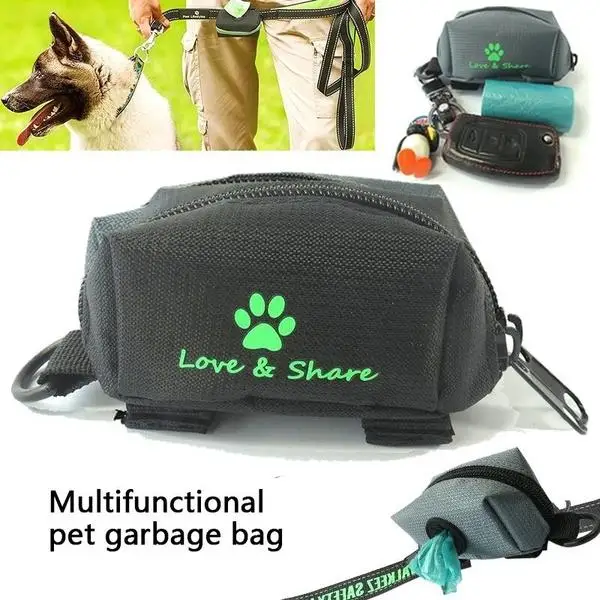 Сумка для мусора домашних животных переносная сумка собак с карманами мешок