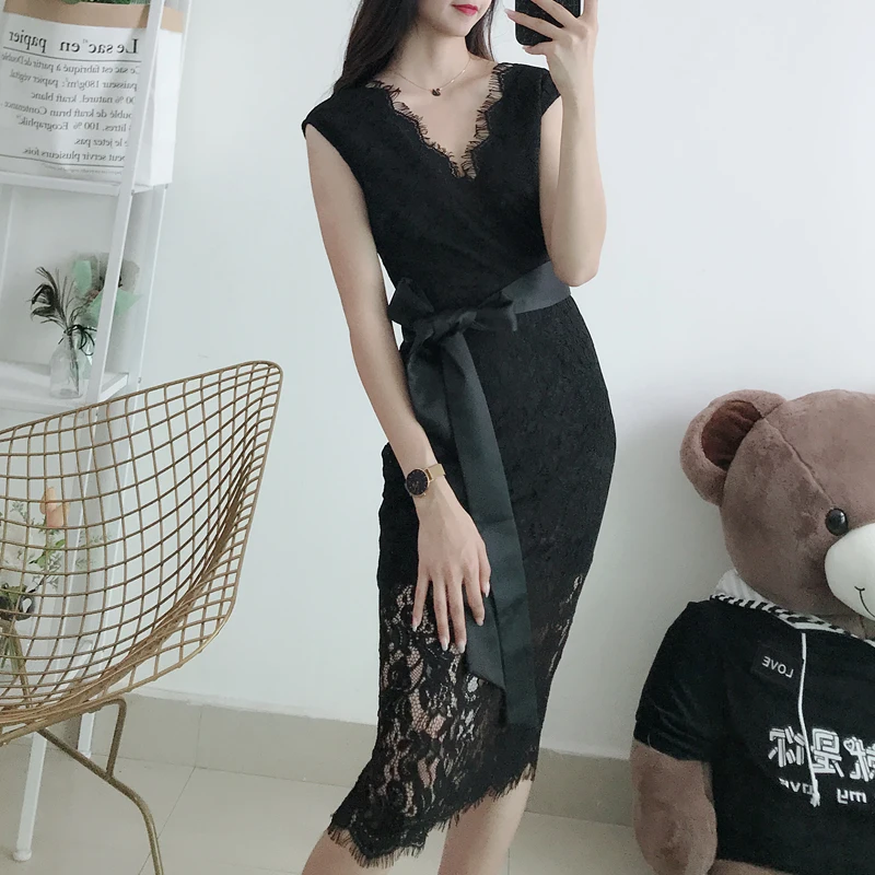 INDRESSME, новинка, женское платье, цветочное, кружевное, с поясом, без рукавов, платье миди, v-образный вырез, разрез, сексуальная женская мода