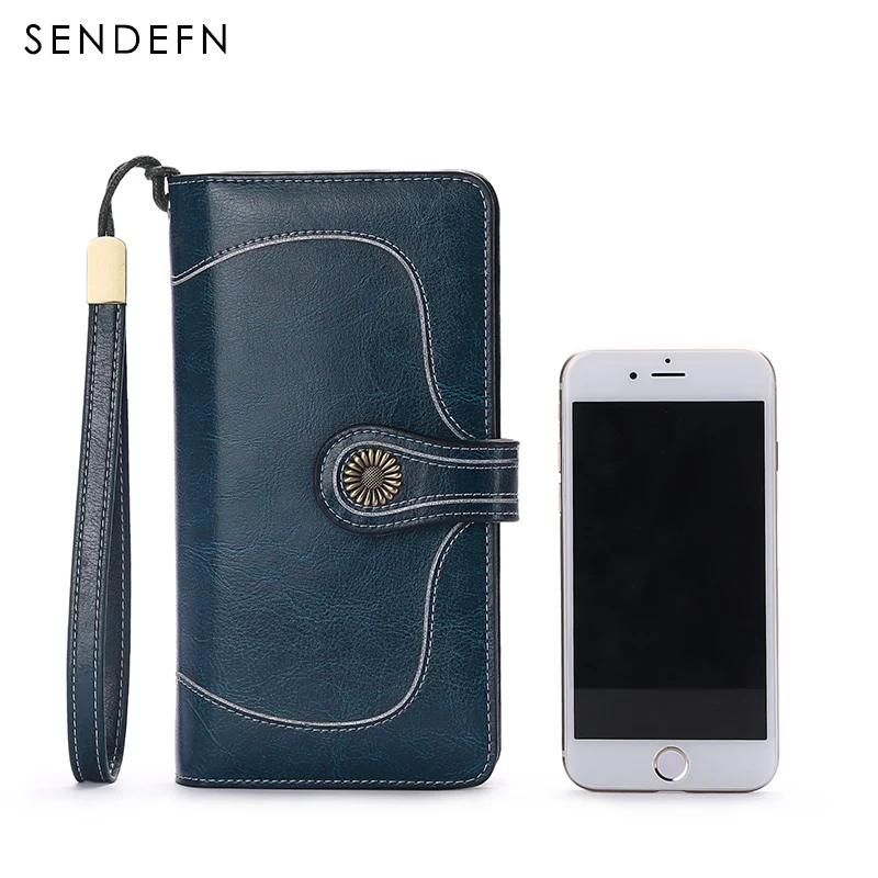 Кошелек SENDEFN Женский из спилка длинный на молнии 5186N 65|zipper purse|brand pursepurse brand |
