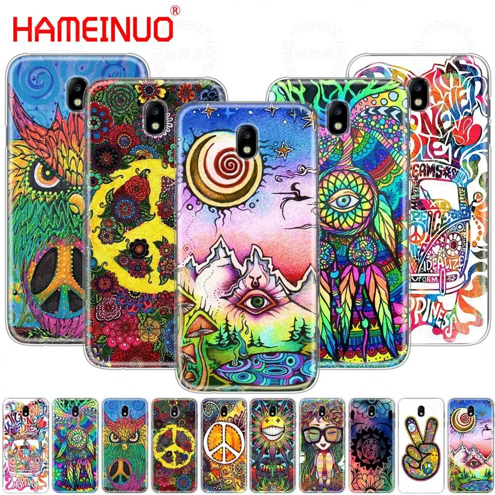 HAMEINUO Хиппи психоделический арт чехол для телефона Samsung Galaxy J3 J5 J7 2017 J527 J727 J327 J330 J530