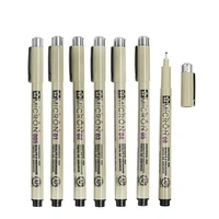 7 pcslot sakura pigma micron needle for drawing sketch cartoon archival ink gel pen stationery animation art supplies a6922