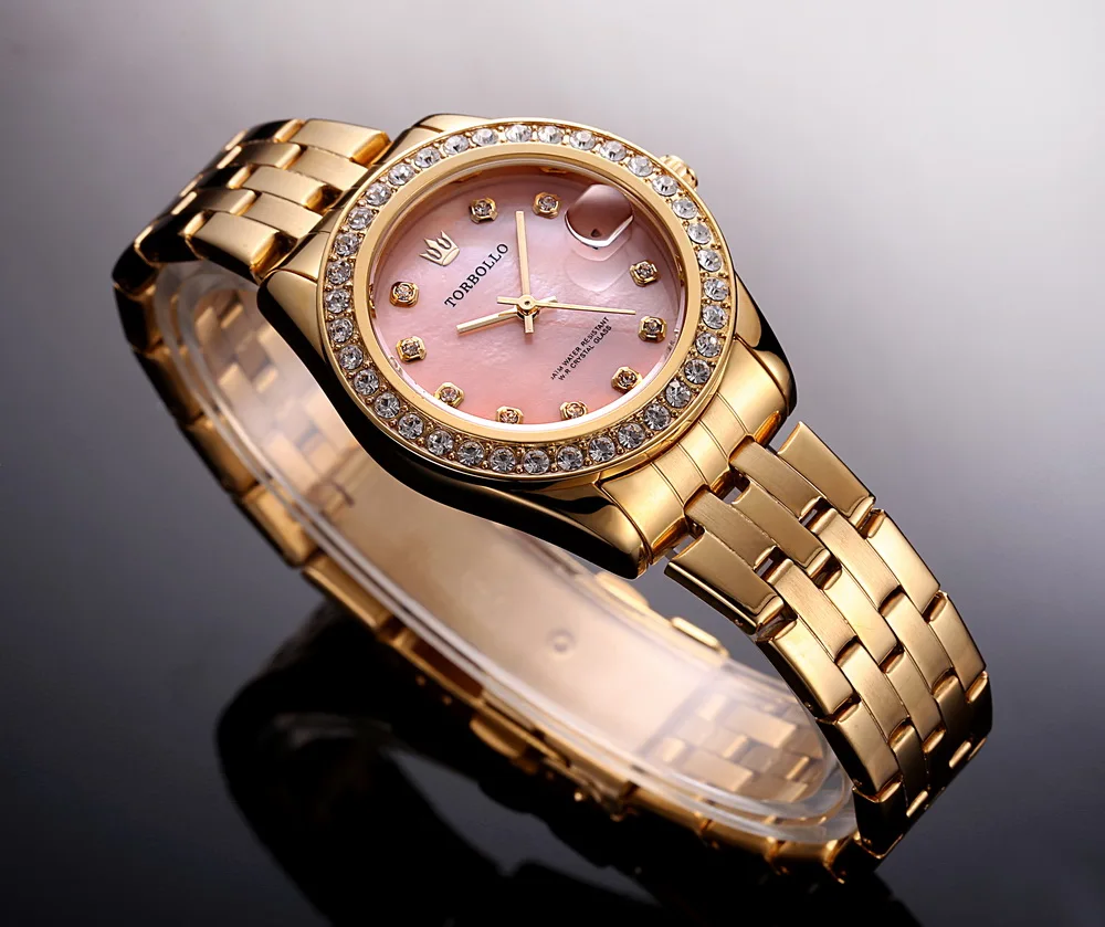 Часы torbolo женские модные водонепроницаемые с оригинальной коробкой|clock fashion|clock