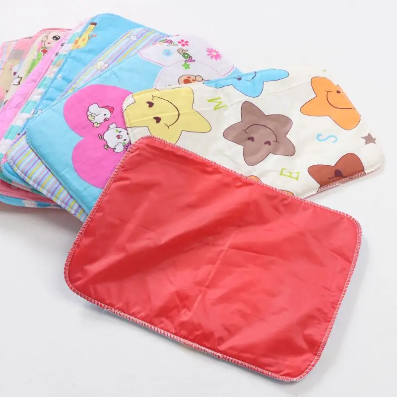 Pa&ntilde;ales reutilizables de colch&oacute;n para reci&eacute;n nacidos, alfombrilla impermeable para cambiar s&aacute;banas, 25x35, 1 unidad-0