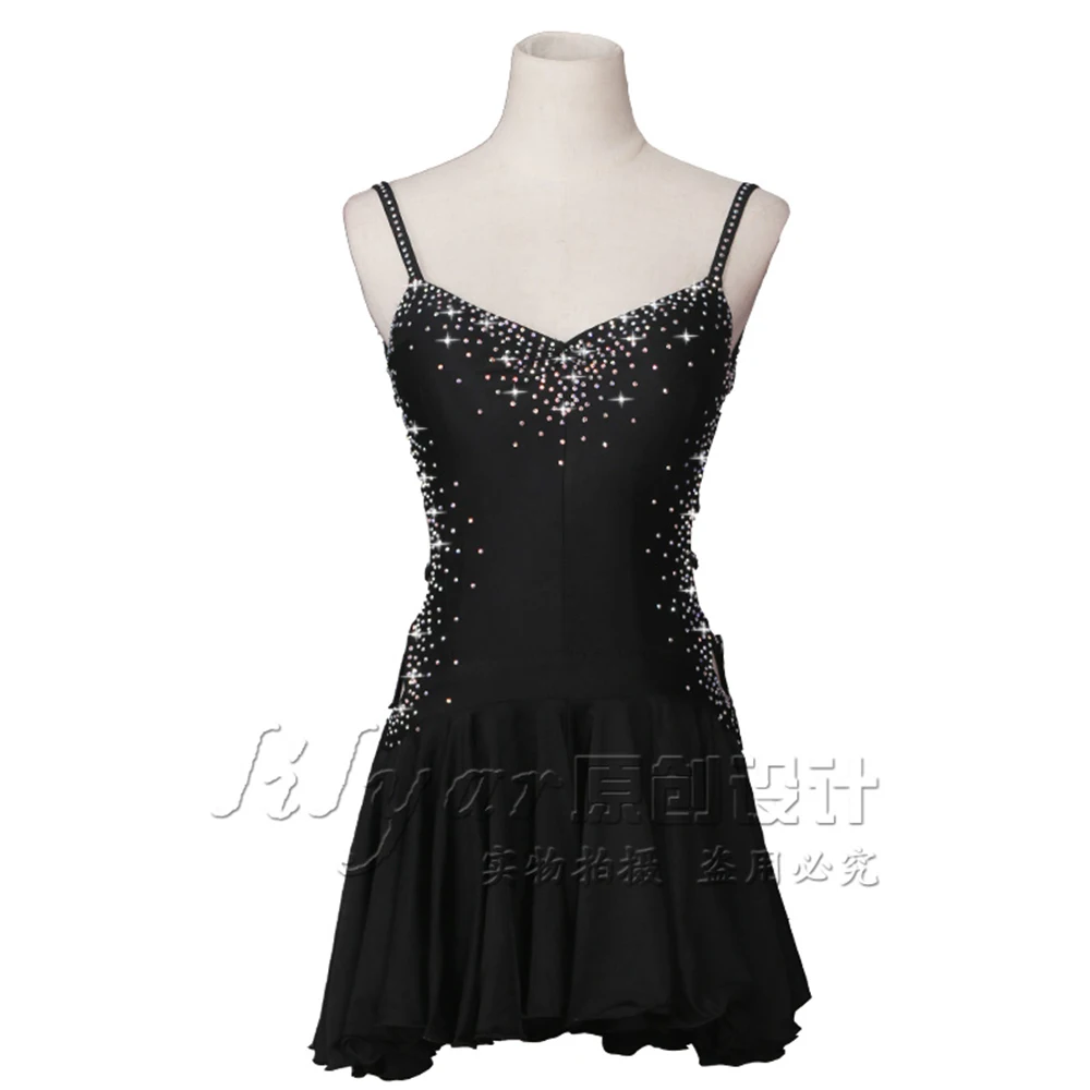 

2018 New Brand Latin Dance Dress Women Backness For Latin Salsa Samba Tango Rumba Flamengo Ballroom Top Dance Dress