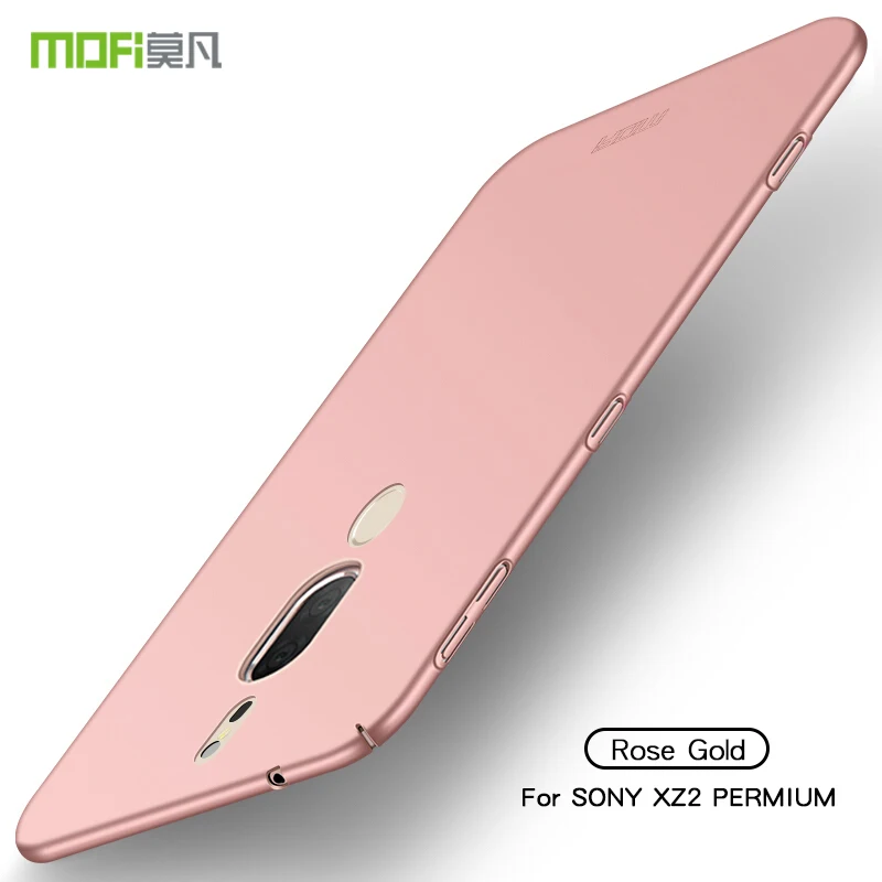 rose gold Для sony Xperia XZ2 Премиум чехол MOFI специальные чехлы жёсткий чехол из ПВХ для sony Xperia XZ2 Премиум чехол ультра тонкий чехол - Цвет: rose gold