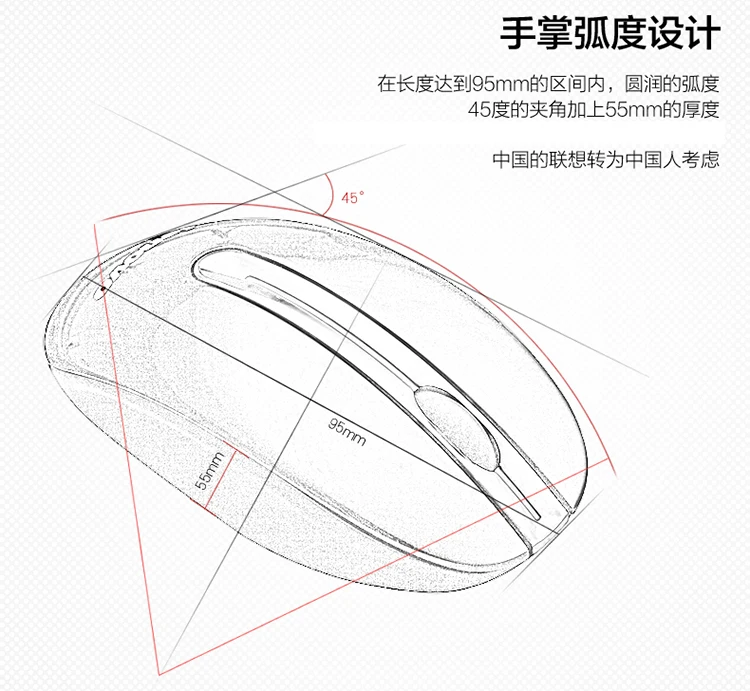 Беспроводная мини мышь Lenovo N3903 с bluetooth USB интерфейс для компьютера MAC ПК ноутбука