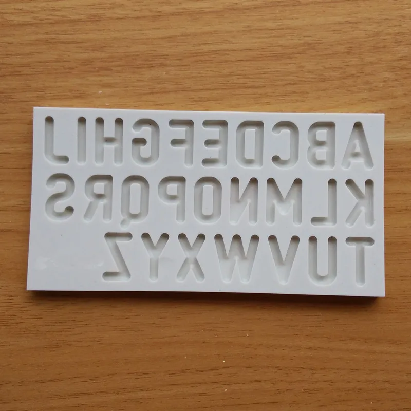 Силиконовые формы с закругленными буквами форма для помадки печенья украшения