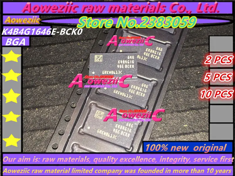 

Aoweziic 100% Новый оригинальный K4B4G1646E-BCK0 BGA 4G чип памяти DDR3 K4B4G1646E BCK0