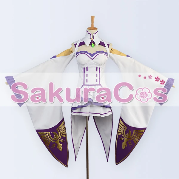 Карнавальный костюм Re Zero kara Hajimeru Isekai Seikatsu Emilia рождественское платье высокого
