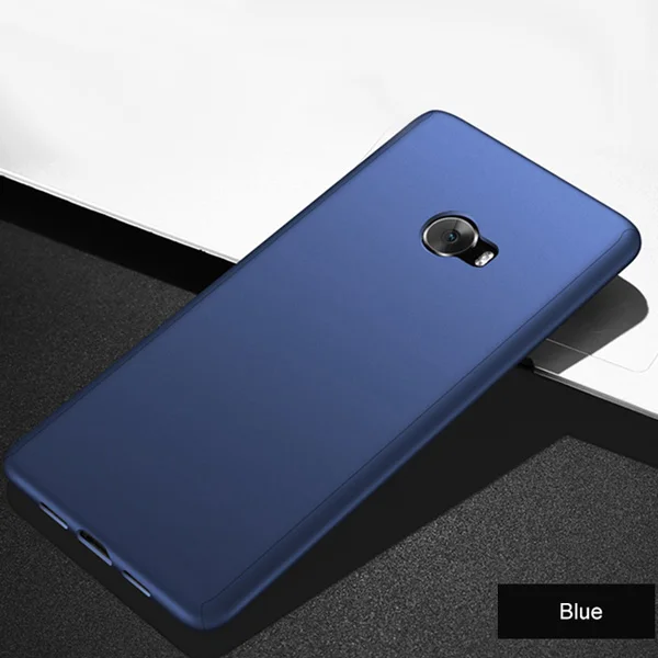 Aokin для Xiaomi mi Note 2 чехол Роскошный ультра тонкий матовый PC 360 Полное покрытие для Xiao mi Note2 мобильный чехол для телефона с закаленным стеклом - Цвет: Синий