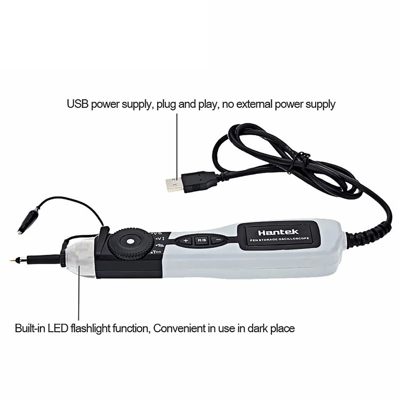 Hantek PSO2020 Pen Type PC USB Digital Oscilloscope 1 Channel Portable Storage 96MSa/s 20MHz Bandwidth | Инструменты