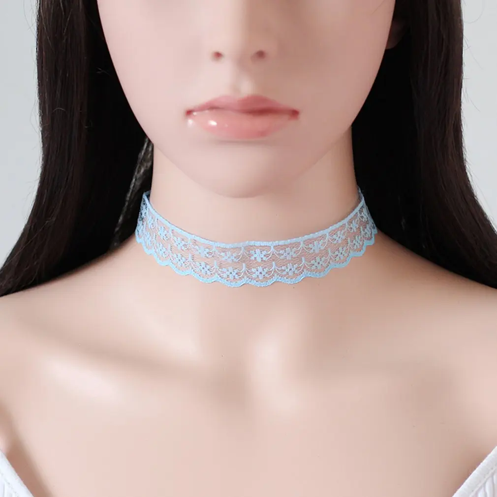 Yr204 панк кружевное ожерелье Красное украшение подарок для женщин|Колье| |